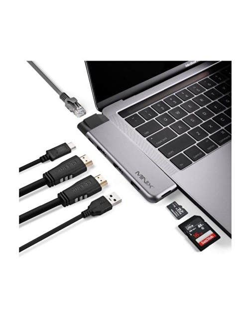 Harici Usb-c Port Çoklayıcı Uzay Gri