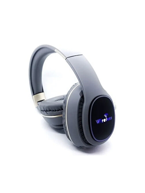 Z4BT Bluetooth 5.0  Kulak Üstü Led Işıklı Kulaklık GRİ