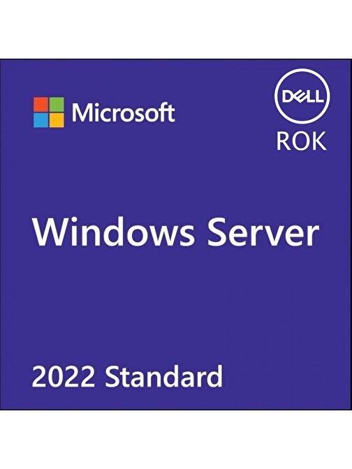 Dell-Microsoft Server 2022 Standard ROK Lisans W2K22STD-ROK (Kullanıcı Yok)