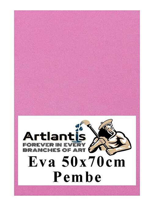 Pembe Eva 50x70 cm 1 Adet Eva Süngeri Okul Kreş Anasınıfı Elişi Etkinlikleri