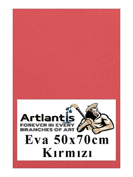 Kırmızı Eva 50x70 cm 1 Adet Eva Süngeri Okul Kreş Anasınıfı Elişi Etkinlikleri