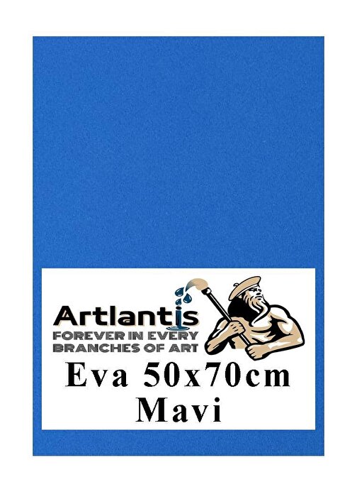 Mavi Eva 50x70 cm 1 Adet Eva Süngeri Okul Kreş Anasınıfı Elişi Etkinlikleri