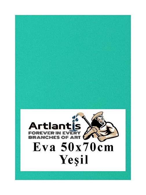 Yeşil Eva 50x70 cm 1 Adet Eva Süngeri Okul Kreş Anasınıfı Elişi Etkinlikleri