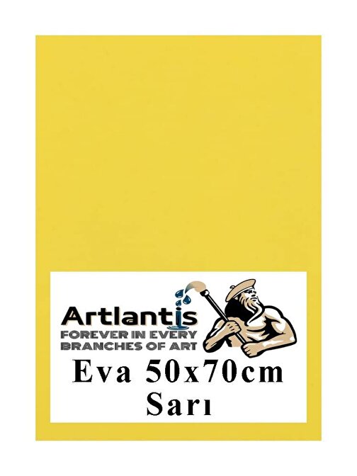 Sarı Eva 50x70 cm 1 Adet Eva Süngeri Okul Kreş Anasınıfı Elişi Etkinlikleri