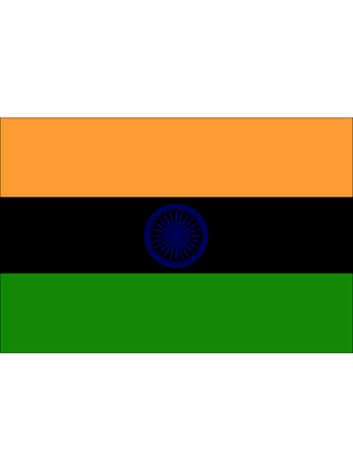Hindistan Devlet Bayrağı 50x 75 cm