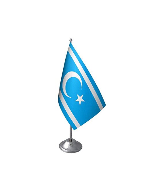 Türkmen Masa Bayrağı 15x22.5 cm