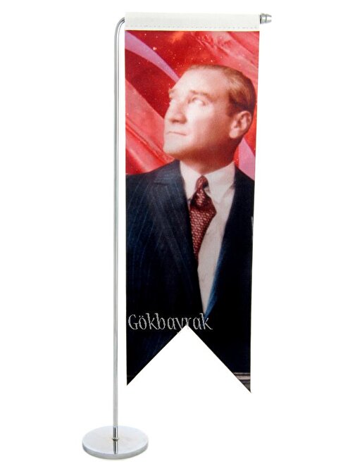 Kırlangıç Atatürk masa bayrağı (10'luk)