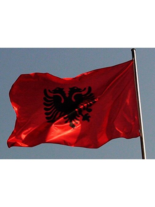 Arnavutluk Devlet Gönder Bayrağı 70x105