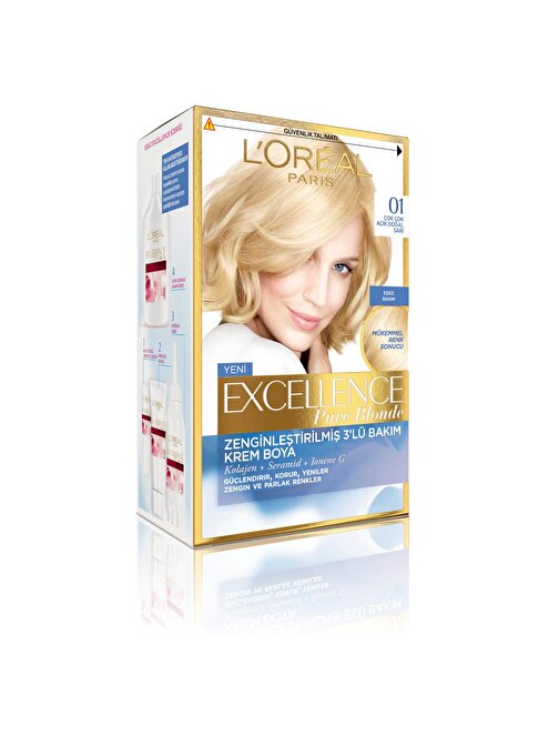 L'Oréal Paris Excellence Creme Saç Boyası 01 Ultra Açık Doğal Sarı