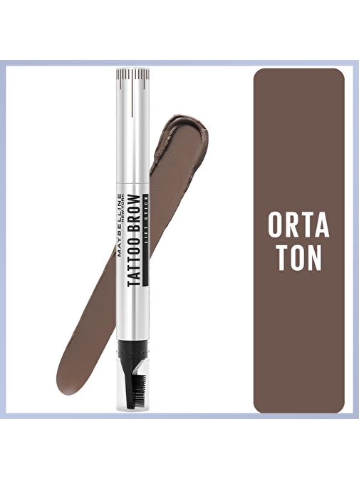 Maybelline New York Tattoo Brow Lift Kaş Kalemi- 03 Medium Brown (Orta Ton)