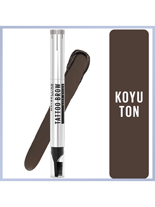 Maybelline New York Tattoo Brow Lift Kaş Kalemi- 04 Deep Brown (Koyu Ton)