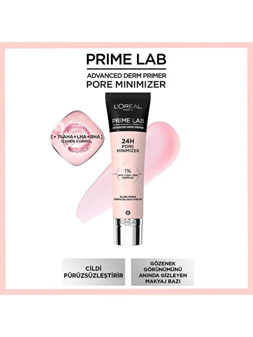L'Oréal Paris Prime Lab Pore Minimizer Gözenek Küçültücü Makyaj Bazı