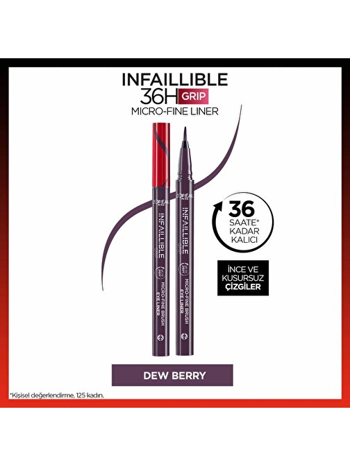 L'Oréal Paris Infaillible 36H Grip Micro Fine Eyeliner 04 Dew Berry