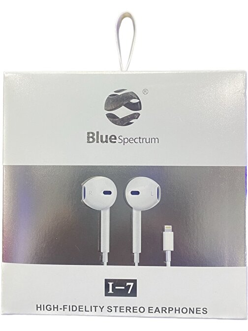 Apple Iphone Uyumlu Lightning Kablolu Mikrofonlu Kulak İçi Kulaklık I-7 Beyaz