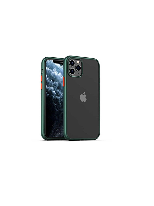 iPhone 11 Pro Max Uyumlu ZORE Hom Silikon-Yeşil