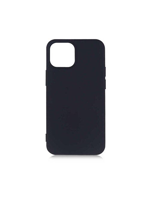 iPhone 13 Mini Uyumlu ZORE Premier Silikon Kılıf-Siyah