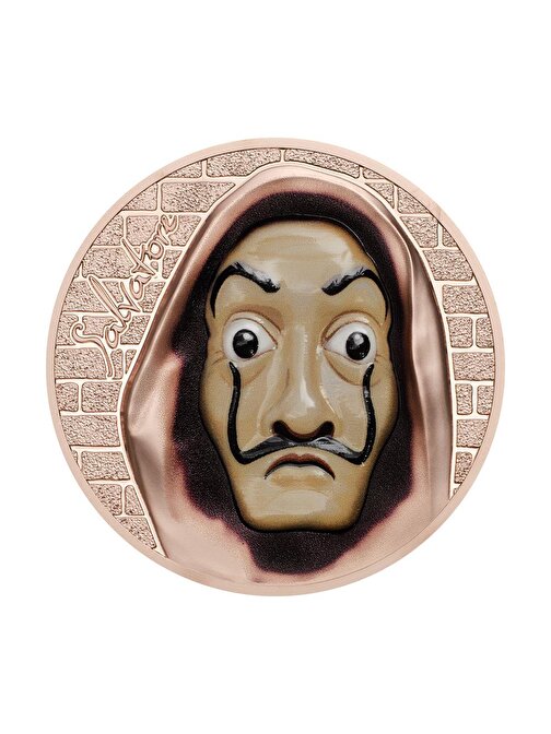 Salvatore Dali Money Heist Revolutionary Masks 2018 1 Ons 31.10 Gram Gümüş Sikke Coin (999)