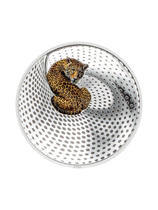 Leopard Camouflage  2024 3 Ons 93.30 Gram Gümüş Sikke Coin (999.9)