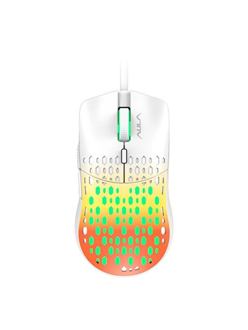 Aula S11 Pro 3600DPI RGB Optik Gaming Mouse Turuncu