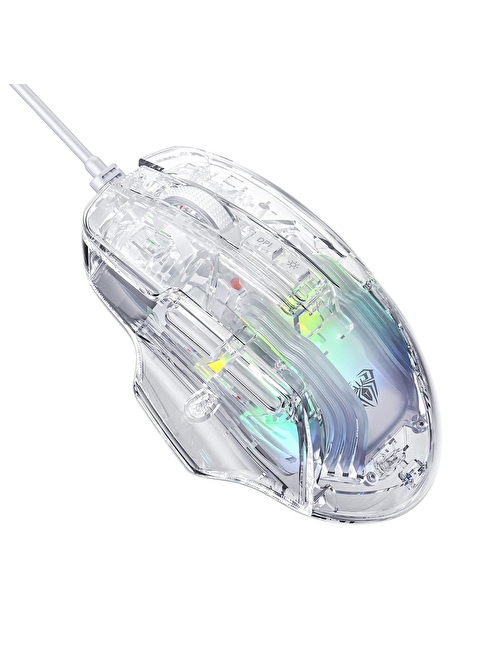 Aula S80 7200DPI 7 Tuşlu RGB Şeffaf Optik Oyuncu Gaming Mouse