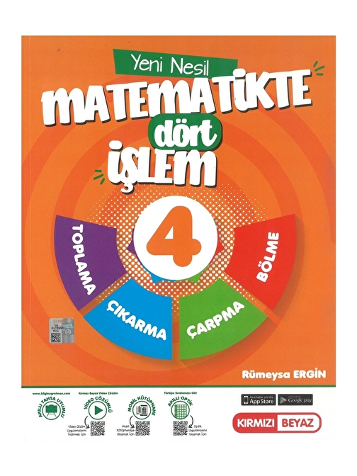 Kırmızı Beyaz 4. Sınıf Yeni Nesil Matematik Dört İşlem