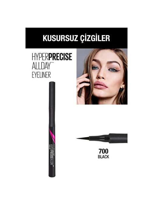 Maybelline New York Hyper Precise All Day Eyeliner - 700 Black - Siyah