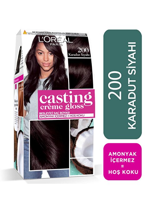 L'Oréal Paris Casting Crème Gloss Saç Boyası - 200 Karadut Siyahı