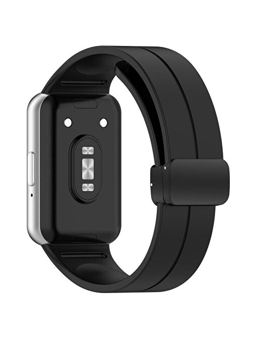 Samsung Galaxy Fit 3 R390 Uyumlu Manyetik Mıknatıslı Band Silikon Kordon Kayış