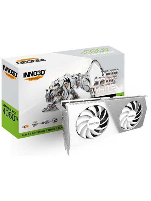 Inno3D RTX4060Ti Twin x2 OC 16GB White 128Bit GDDR6