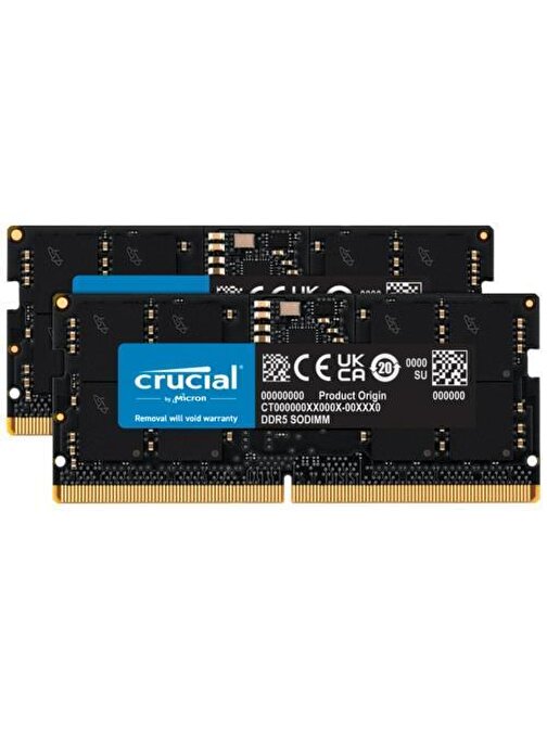 Crucial 32GB (2x16GB) 5600MHz DDR5 CT2K16G56C46S5