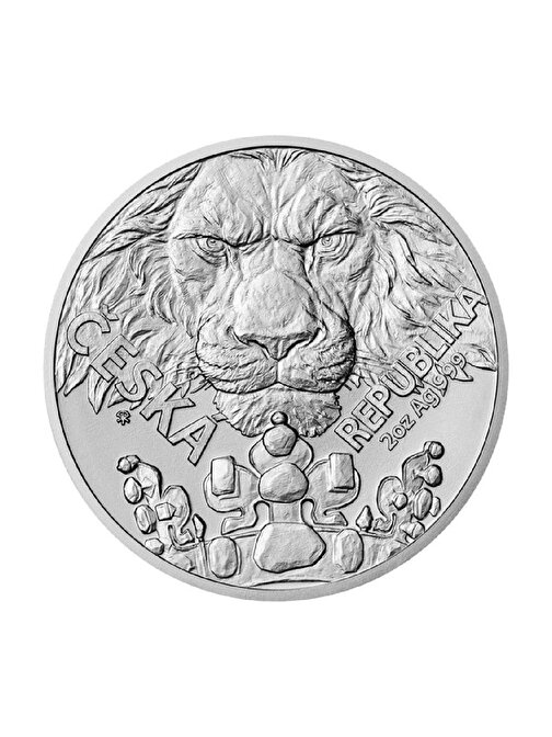 Czech Lion  2023 2 Ons 62.20 Gram Gümüş Sikke Coin (999)