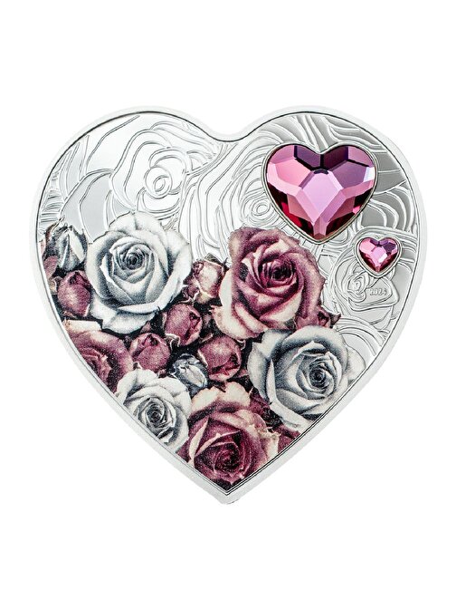 Brilliant Love Roses 2024 20 Gram Gümüş Sikke Coin (999.9)