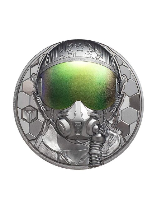 Real Heroes Fighter Pilot 2020 3 Ons 93.30 Gram Gümüş Sikke Coin (999)