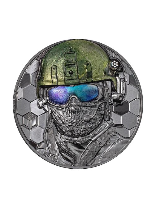 Real Heroes Special Forces 2022 3 Ons 93.30 Gram Gümüş Sikke Coin (999)