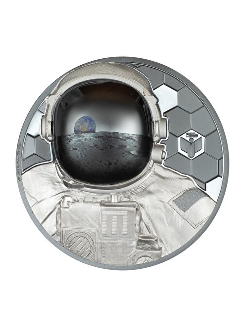 Real Heroes Astronaut 2024 3 Ons 93.30 Gram Gümüş Sikke Coin (999.9)