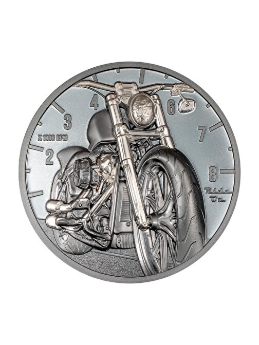 Motorbike Ride On 2024 2 Ons 62.20 Gram Gümüş Sikke Coin (999.9)