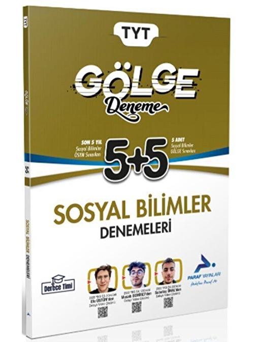 TYT Sosyal Bilimler Gölge Deneme Paraf Yayınları