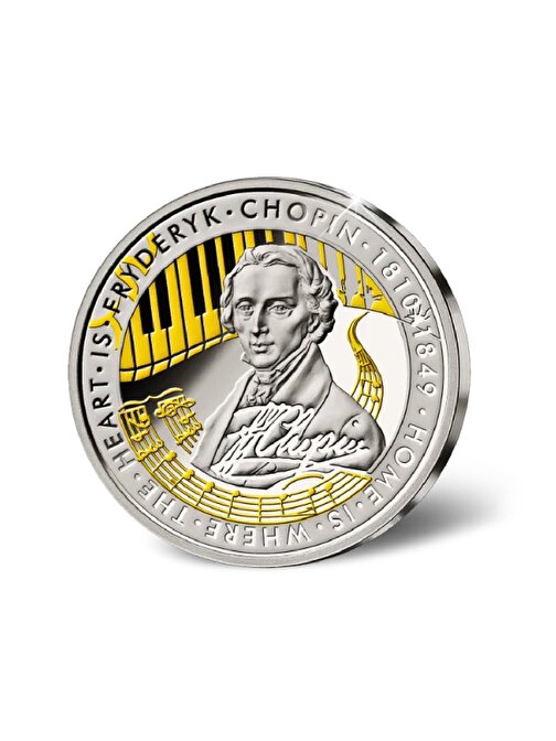 Fryderyk Chopin 1 Ons 31.10 Gram Gümüş Sikke Coin (999.9)