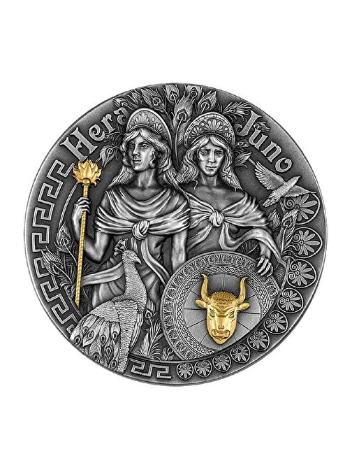 Hera Juna 2 Ons 62.20 Gram Gümüş Sikke Coin (999)
