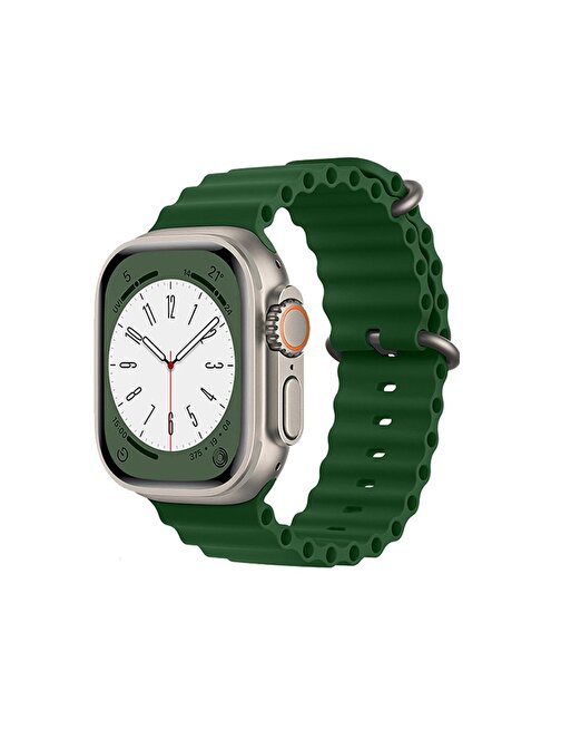Global Watch HK9 Ultra 2 Amoled Ekran Android İos HarmonyOs Uyumlu Akıllı Saat Yeşil WNE0974