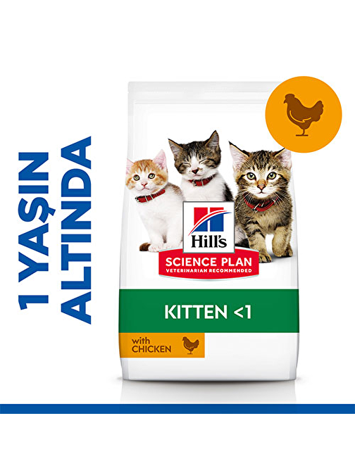 Hill’s SCIENCE PLAN Kitten Tavuklu Yavru Kedi Maması 1,5 Kg