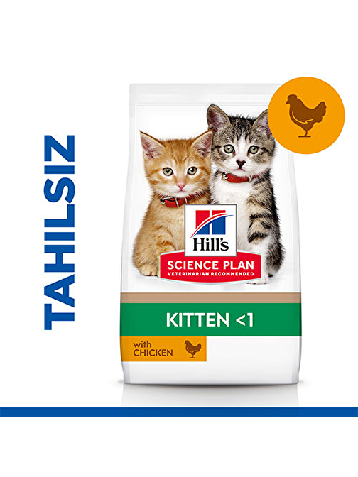 Hill’s SCIENCE PLAN No Grain Tavuklu Tahılsız Yavru Kedi Maması 1,5 Kg