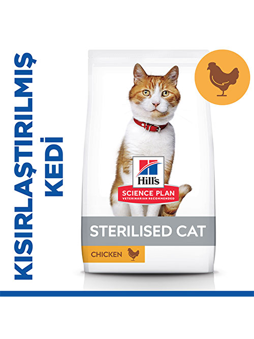 Hill’s SCIENCE PLAN Sterilised Tavuklu Kısırlaştırılmış Kedi Maması 1,5 Kg