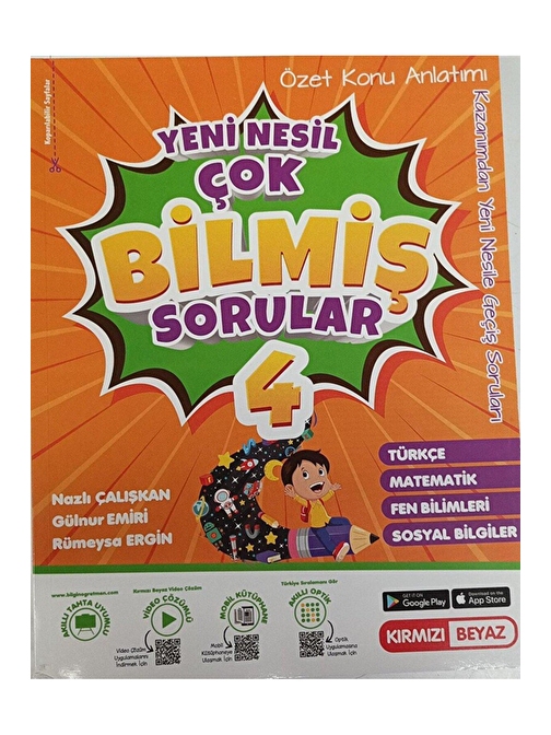 Kırmızı Beyaz Yeni Nesil 4.Sınıf ÇoBilmiş Sorular