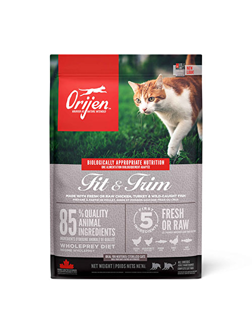 Orijen Fit Trim Kilo Dengeleyici Light Kedi Maması Tüm Irk ve Yaşam Evreleri 1,8 Kg