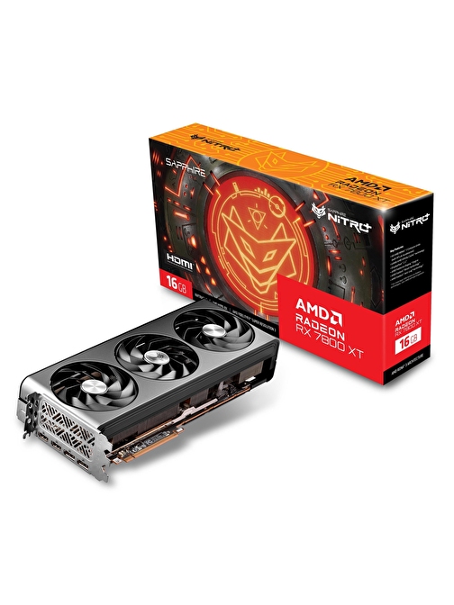 Sapphire Radeon RX7800XT Nitro+ 16GB GDDR6 256Bit HDMI/DP ARGB Ekran Kartı