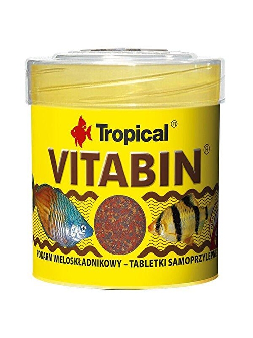 Tropical Vitabin Yapışakanlı Karışık Tablet Balık Yemi 50 Ml 36 Gr