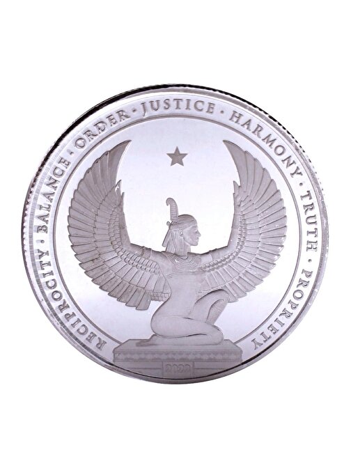 Egyptian God 2022 1 Ons 31.10 Gram Gümüş Sikke Coin (999.9)