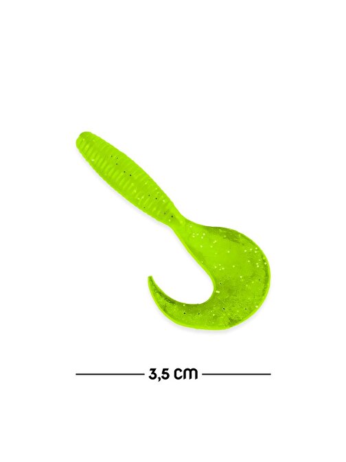 Savage Yumy 3.5 cm Fluo Yeşil Silikon Kurt (18035-SM024-03)