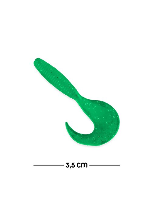 Savage Yumy 3.5 cm Yeşil Silikon Kurt (SM024-02-18035)